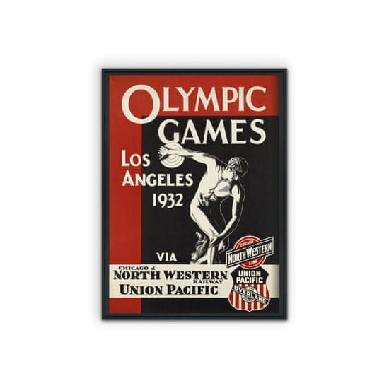 Vintage Posteria Plagát Olympijský plagát A1 - 59,4x84,1 cm