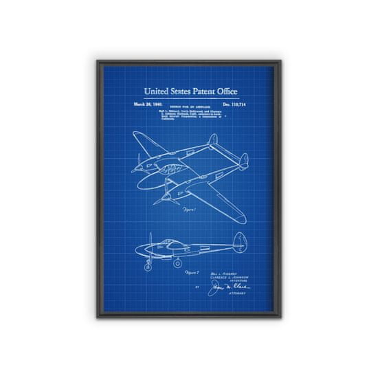 Vintage Posteria Plagát na stenu Lockheed A1 - 59,4x84,1 cm