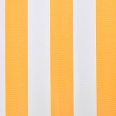 Vidaxl Plachta na markízu, slnečnicovo žltá a biela 3x2,5 m (bez rámu)