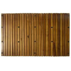 Vidaxl Kúpeľňová predložka z akáciového dreva 80 x 50 cm