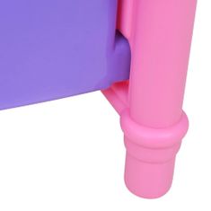 Vidaxl Detká postieľka/kolíska pre bábiky, ružovo-fialová