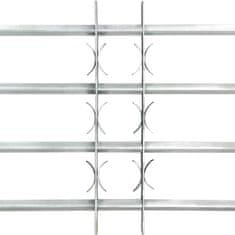 Vidaxl Nastaviteľná bezpečnostná okenná mreža so 4 priečkami 1000-1500 mm