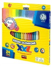 Astra Šesťhranné ceruzky 24 farieb