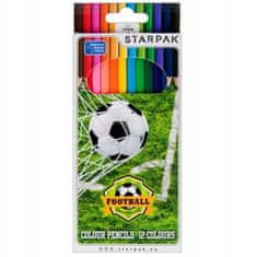 STARPAK Pastelky 12 farieb Futbal