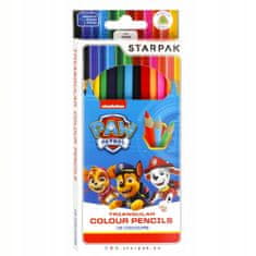 STARPAK Trojhranné ceruzky Psi Patrol 12 farieb