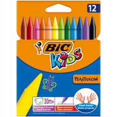 Bic Plastidecor ceruzky na sviečky 12 farieb