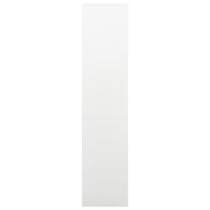 Vidaxl Kancelárska skriňa biela 90x40x180 cm oceľ