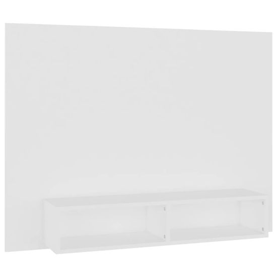Vidaxl Nástenná TV skrinka biela 120x23,5x90 cm spracované drevo