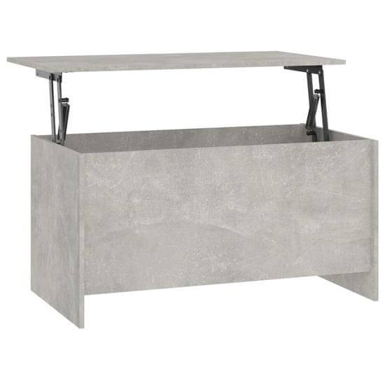 Vidaxl Konferenčný stolík betónový 102x55,5x52,5 cm spracované drevo