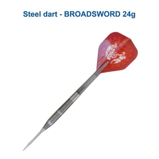 One80 Šípky steel Sword Edge Broadsword 24g, 95% wolfram