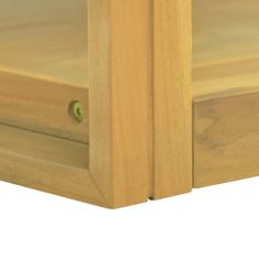 Vidaxl Nástenná kúpeľňová skrinka 90x45x35 cm masívne teakové drevo