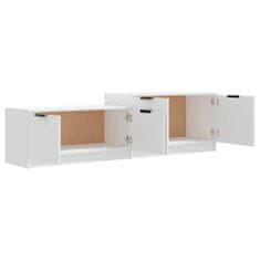 Vidaxl TV stolík biely 158,5x36x45 cm spracované drevo
