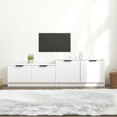 Vidaxl TV stolík biely 158,5x36x45 cm spracované drevo