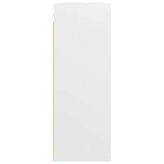 Vidaxl Závesná nástenná skrinka biela 69,5x32,5x90 cm