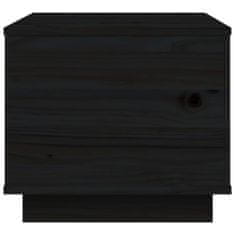Vidaxl Konferenčný stolík čierny 40x50x35 cm borovicový masív