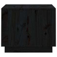 Vidaxl Konferenčný stolík čierny 120x50x40,5 cm borovicový masív