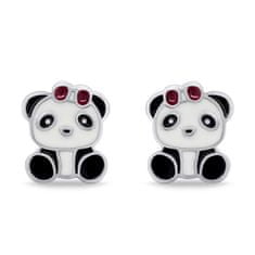 Brilio Silver Originálne strieborné náušnice Panda EA817W
