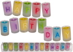 Gifty City Sviečky Happy Birthday, sada 13 kusov