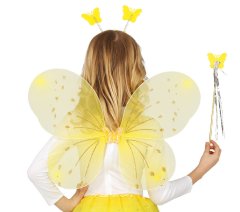 Guirca Sada doplnkov k detskému kostýmu Motýľa 3ks