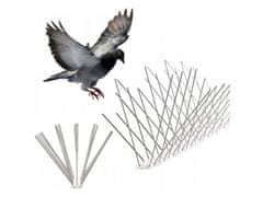 sarcia.eu Kovové hroty holuby, hroty pre vtáky 50cm 40 hrotov 0,5 m