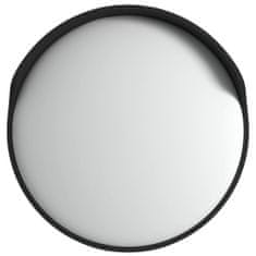 Vidaxl Vonkajšie konvexné dopravné zrkadlo čierne Ø45 cm polykarbonát