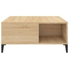 Vidaxl Konferenčný stolík dub sonoma 80x80x36,5 cm spracované drevo
