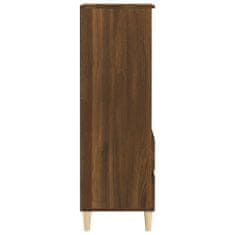 Vidaxl Vysoká skrinka hnedý dub 40x36x110 cm spracované drevo