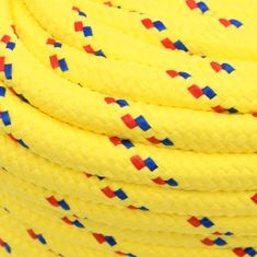 Vidaxl Lodné lano žlté 18 mm 100 m polypropylén
