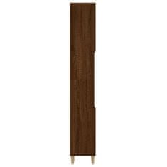 Vidaxl Kúpeľňová skrinka hnedý dub 30x30x190 cm spracované drevo