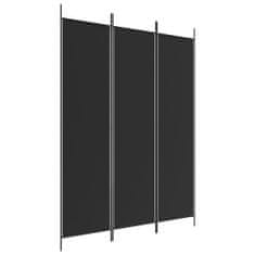 Vidaxl 3-panelový paraván čierny 150x200 cm látkový