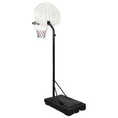 Vidaxl Basketbalový stojan biely 237-307 cm polyetén