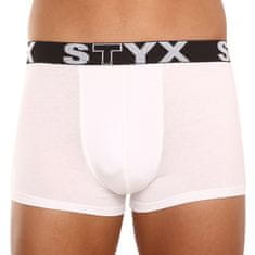 Styx 3PACK pánske boxerky športová guma biele (3G1061) - veľkosť M