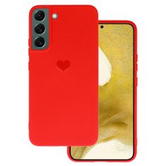 Vennus Zadný kryt Heart pre Samsung Galaxy S22 Plus design 1 červený