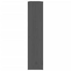 Vidaxl Kryt na radiátor sivý 169x19x84 cm masívna borovica