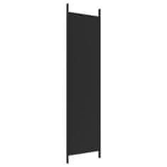 Vidaxl 3-panelový paraván čierny 150x200 cm látkový