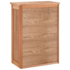 Vidaxl Nástenná kúpeľňová skrinka 42x23x60 cm masívne orechové drevo
