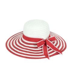 Dámsky klobúk Mauka bielo-červená Universal