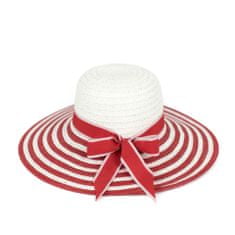 Dámsky klobúk Mauka bielo-červená Universal
