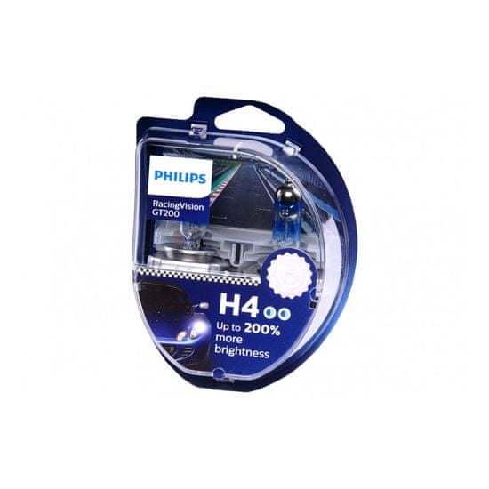 Philips krabička H4 12V 60/55W P43t RacingVision GT200 2ks