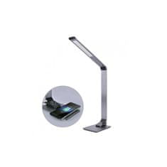 Solight LED stolní lampička stmívatelná, 10W, šedá