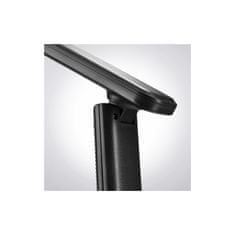 Solight LED stolní lampička s displejem kůže,černá