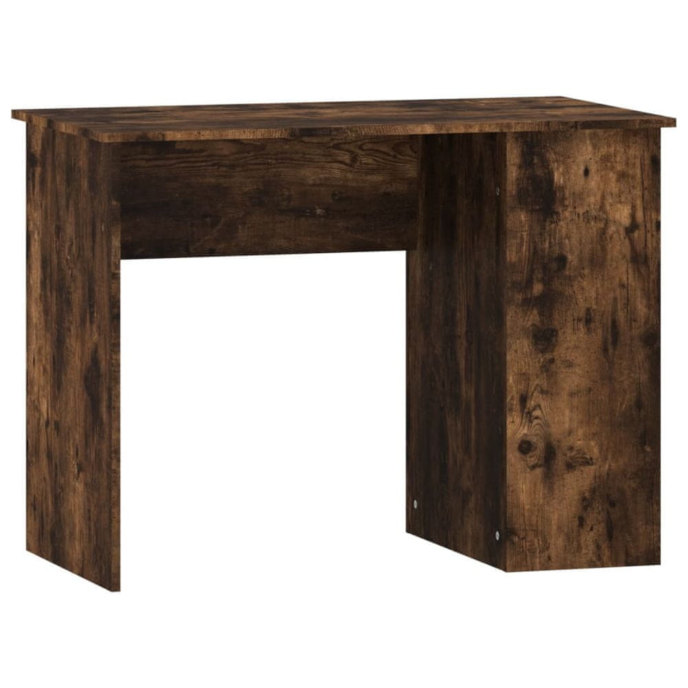 Vidaxl Stôl dymový dub 100x55x75 cm spracované drevo