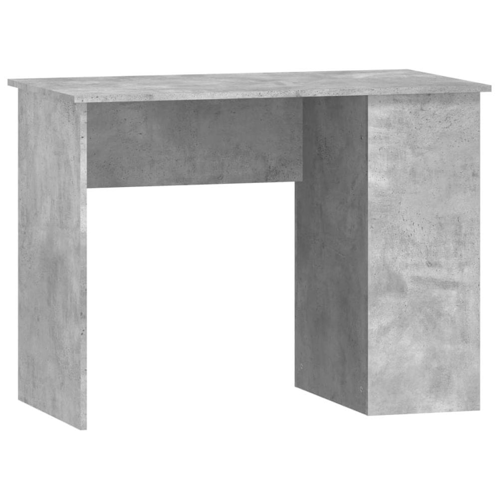 Vidaxl Stôl betónovosivý 100x55x75 cm spracované drevo