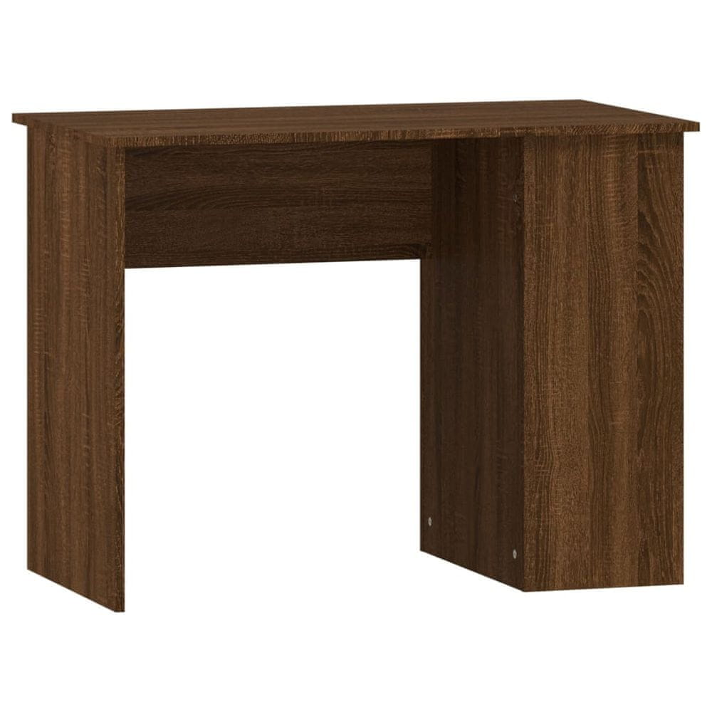 Vidaxl Stôl hnedý dub 100x55x75 cm spracované drevo
