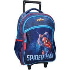 Vadobag Detský cestovný kufor na kolieskach s predným vreckom Spiderman