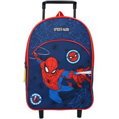 Vadobag Detský cestovný kufor na kolieskach Spiderman