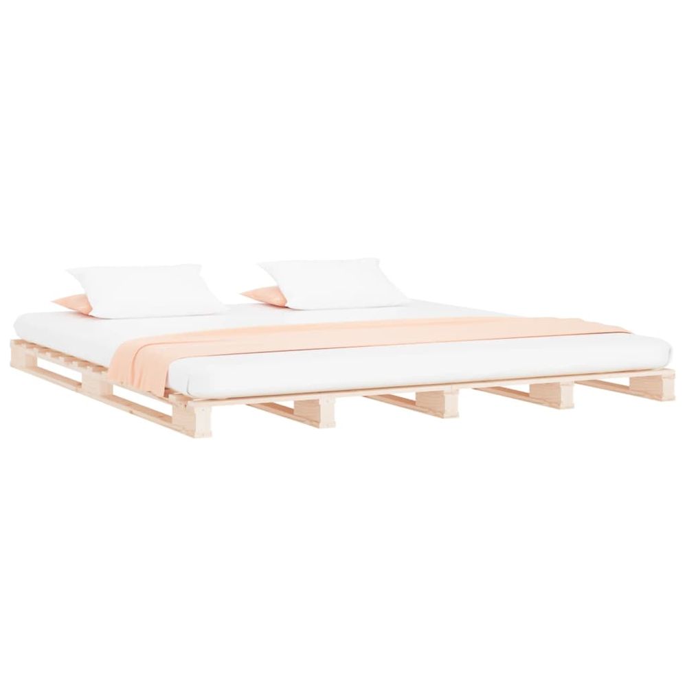 Vidaxl Paletová posteľ 120x190 cm, borovica, malé dvojlôžko