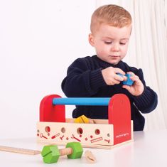 Bigjigs Toys Bigjigs dřevěné hračky nářadí v přepravce