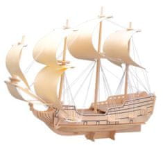 Woodcraft Woodcraft Drevené 3D puzzle loď plachetnica orol