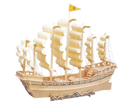 Woodcraft Woodcraft Drevené 3D puzzle loď plachetnica